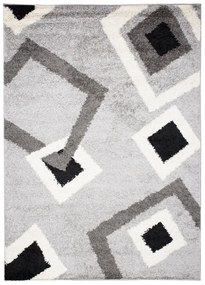 Kusový koberec shaggy Popy šedý 160x220cm