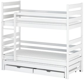 Detská posteľ 80 x 180 cm TORI (s roštom a úl. priestorom) (biela). Akcia -20%. Vlastná spoľahlivá doprava až k Vám domov. 1013213