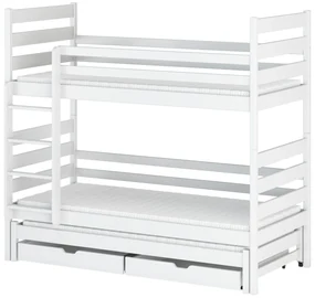 Detská posteľ 80 x 180 cm TORI (s roštom a úl. priestorom) (biela). Akcia -20%. Vlastná spoľahlivá doprava až k Vám domov. 1013213