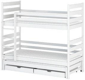 Detská posteľ 90 x 190 cm TORI (s roštom a úl. priestorom) (biela). Vlastná spoľahlivá doprava až k Vám domov. 1013273