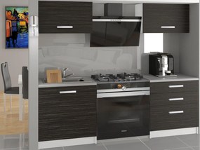 Kuchynská linka Belini 120 cm eben kráľovský s pracovnou doskou Vulcano  TOR VULCANO/2/WT/HK/0/T