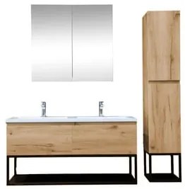 Kúpeľňová skrinka s umývadlom SAT B-Way dub mat KSETBWAY14, 1 ks