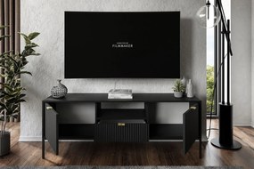 TV STOLÍK VIGGO ČIERNY PODSTAVEC 154 cm