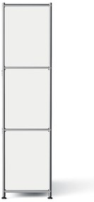 Kovová komoda »CN3 Slim Line« s 2 výklopnými priečinkami, biela