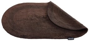 Kúpeľňový koberček Javo Cotton hnedý oválny