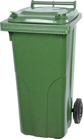 Popolnica na odpad Europlast 120 lit., plast, zelená, HDPE