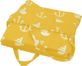 Plážové ležadlo KOTVA 180x50 cm, žlté