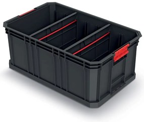 Prepravný box C, 52 × 32,9 × 21 cm, prepážky, čierna