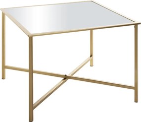 Štvorcový konferenčný stolík Lagos 60x60 cm, zlatý