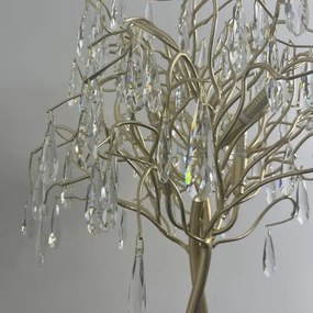 Krištáľová stolná lampa 5xG9/40W/230V zlatá