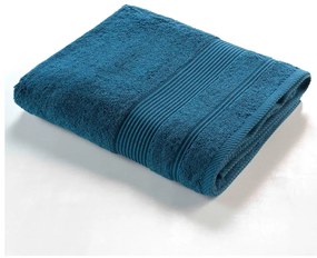 Tmavomodrá froté bavlnená osuška 90x150 cm Tendresse – douceur d'intérieur