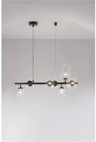 Retro luster Odillia B 65 čierna číra