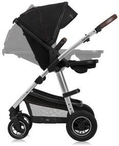 Lionelo - Kombinovaný kočík 3 v 1 AMBER Black Silver