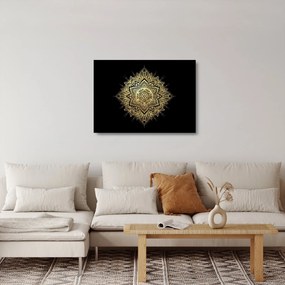 Sklenený obraz - Mandala bohatstvo (70x50 cm)