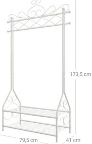 Stojanový vešiak LINEA biely