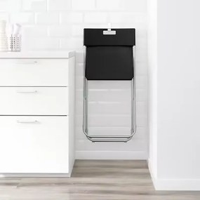 IKEA GUNDE Skladacia stolička čierna
