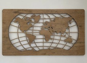 Svietiaci obraz Mapa sveta na batériu