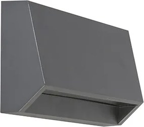 Moderné vonkajšie nástenné svietidlo tmavosivé vrátane LED IP65 - Sandstone 2