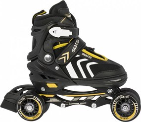 Ramiz Sada kolieskových korčúľ 4 v 1 Korčule pre deti Veľkosť 29-33 Žltá