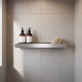 Rea Rea, kúpeľňová polica 60cm, SF03, brúsená oceľ, REA-47003