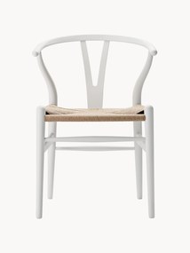 Drevená stolička's ručne tkaným sedadlom CH24 Wishbone Chair