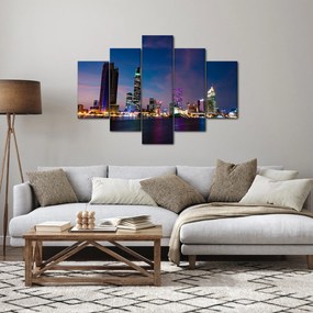 Obraz nočného mesta (150x105 cm)