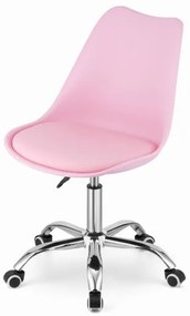 Otočná stolička ALBA – Ružová, moderný dizajn a komfort