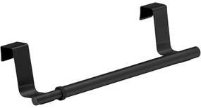 Wenko Nastaviteľný nerezový držiak na utierky 22-35 cm, čierna, S