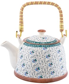 Kanvička so sitkom kvietky - 18 * 14 * 12 cm / 0,7L