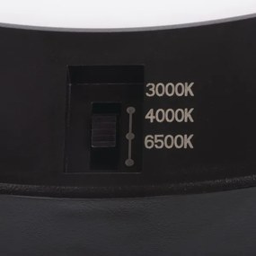 Kanlux 24605 - LED Svietidlo so senz. 2v1 ERGA LED/17W/230V 3000/4000/6500K čierna