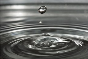 Obraz kvapky vody (90x60 cm)