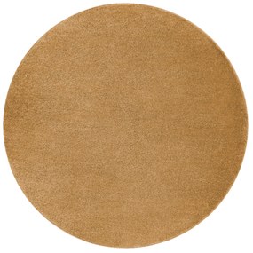 Okrúhly koberec SOFTY Jednofarebný, žltý