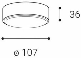 LED2 - LED Stropné svietidlo ROLO LED/6W/230V IP65 antracit