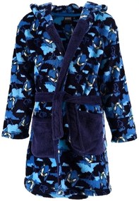 Detský župan s kapucňou Ježko Sonic, EU 98 Tmavo modrá