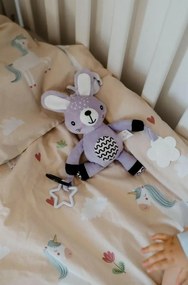Hrkálka babyted Zajačik plyš 30 cm záves na postieľku / kočík