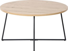 XXXLutz KONFERENČNÝ STOLÍK, čierna, dub artisan, kov, kompozitné drevo, 80/80/42 cm Boxxx - Stolíky do obývačky - 002798024101