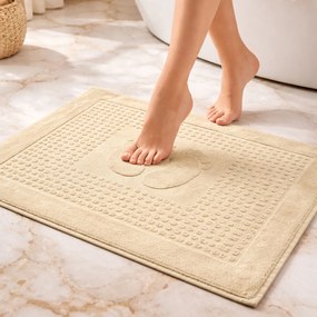 PODLOŽKA DO KÚPEĽNE HOTEL FEET 50X70 CM KRÉMOVÁ