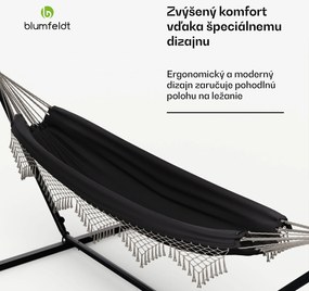 Blumfeldt SwayStation Boho hojdacia sieť, 400 x 116 cm, odolná proti poveternostným vplyvom, odolná proti hrdzi