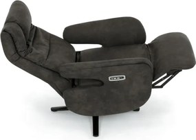Polohovacie kreslo sivé, elektrické TV-C5590 SIL3
