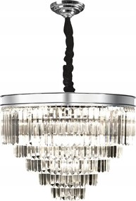 Závesná lampa Monk Chrome 25 svetelných bodov