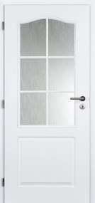 Doornite Socrates Interiérové dvere 80 L, 846 × 1983 mm, lakované, ľavé, biele, presklené