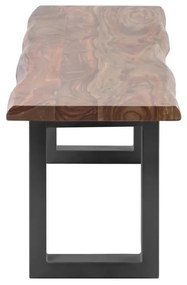 furniture-nabytek.cz - Masivní lavice Bullwer z palisandru, lakovaná, hnědá – 160×40 cm