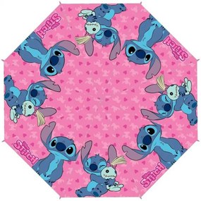 Dievčenský skladací dáždnik Lilo &amp; Stitch - priemer roztiahnutého dáždnika 90 cm, zložený 24 x 5,5 cm