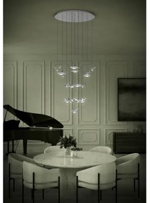 Eglo 390402 - LED Stmievateľný luster na lanku PARATEBUENO 17xLED/3W/230V chróm