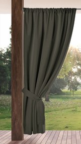 ZÁHRADNÝ VODEODOLNÝ ZÁVES NA PÁSKE GARDEN 155X200 CM GRAFITOVÁ