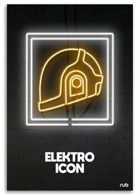 Gario Obraz na plátne Neónová elektrická ikona - Rubiant Rozmery: 40 x 60 cm