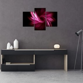 Obraz - ružová abstrakcia (90x60 cm)