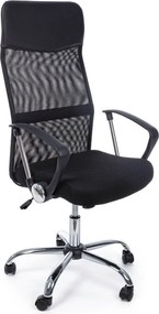 Čierna čalúnená kancelárska stolička Dakar – Yes Everyday