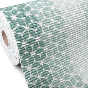Kúpeľňová penová rohož / predložka PRO-050 Pastelovo zelená mozaika - metráž šírka 65 cm