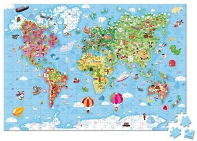 Puzzle - Mapa sveta - 300 ks